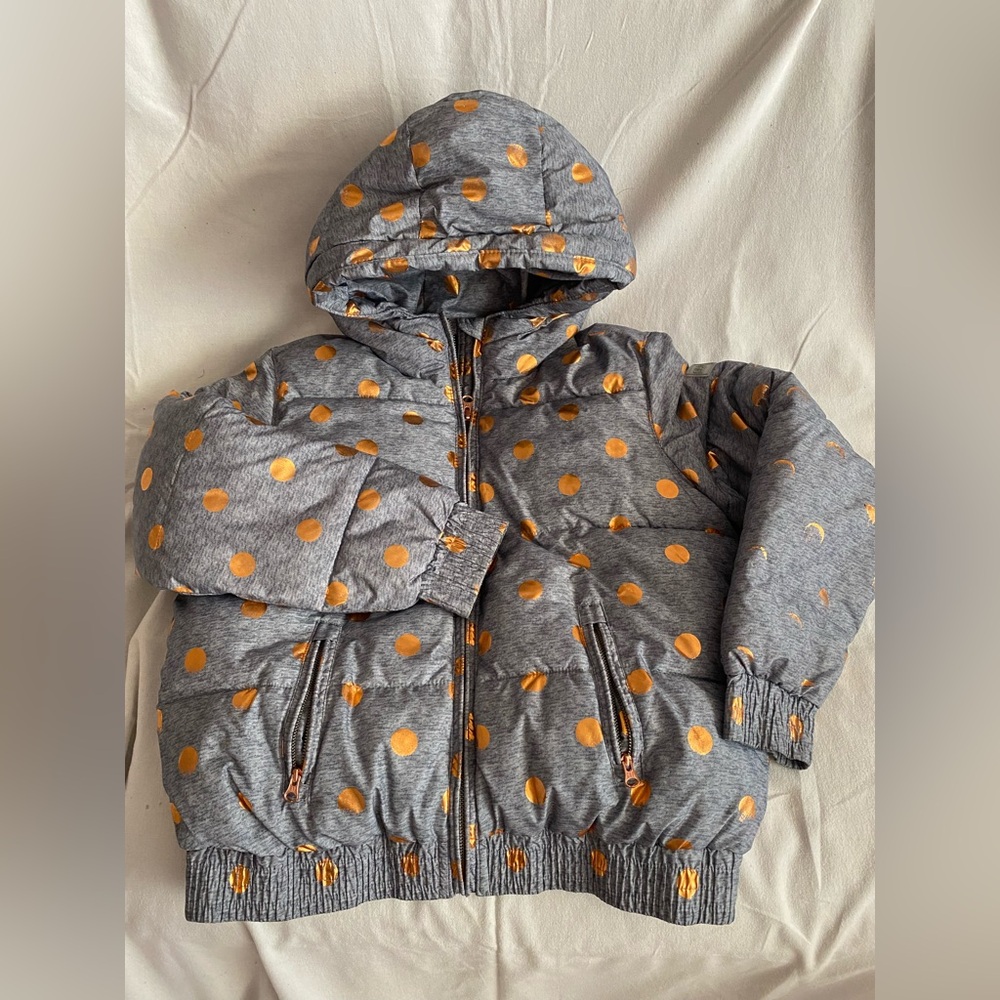 GAP Kids puffer with gold Dots